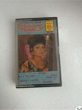 Miriam Nuñez Vintage Cassette Tape - Pink Accent Artwork